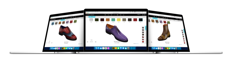 Configurateur 3D en ligne - chaussures sur mesure - Zhao Couture