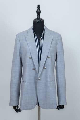 Tailleur costume femme gris clair