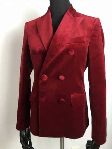 Tailleur costume femme rouge