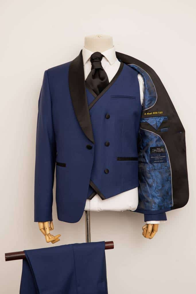 costume 3 pièces sur mesure cérémonie mariage homme haut de gamme