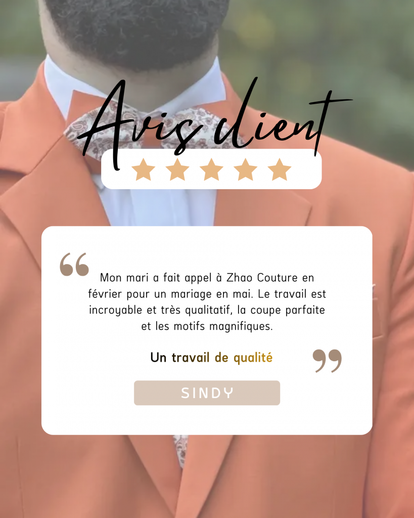 avis costume sur mesure