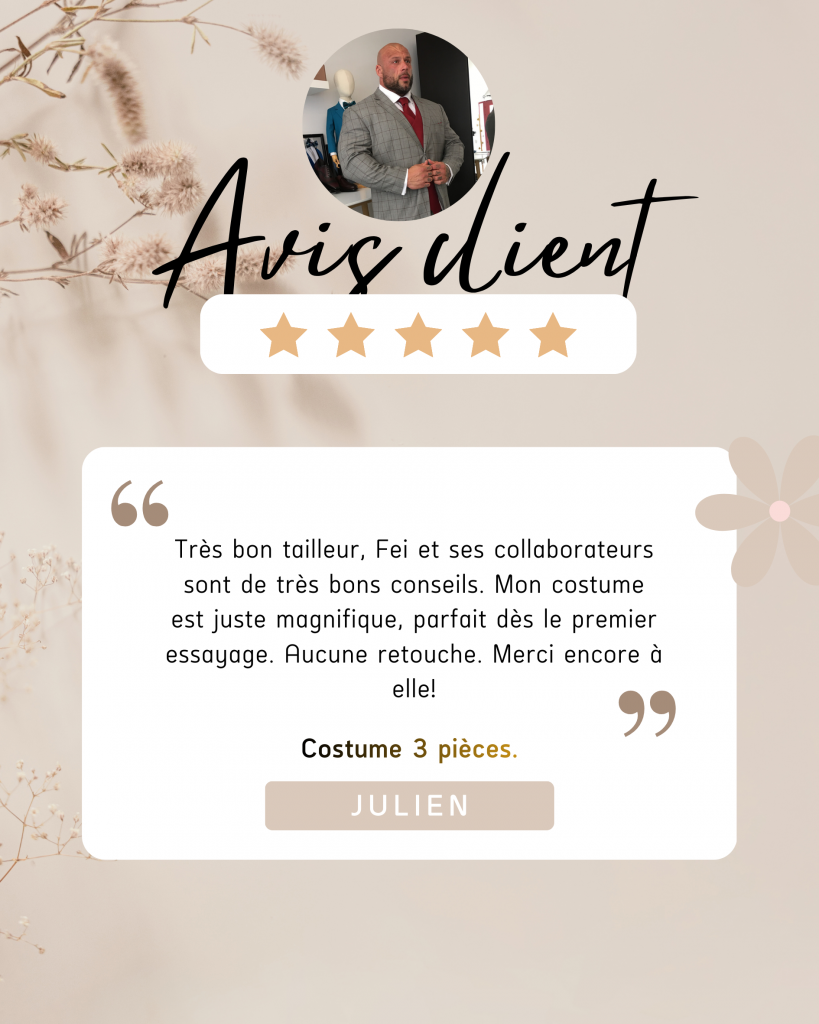avis costume sur mesure