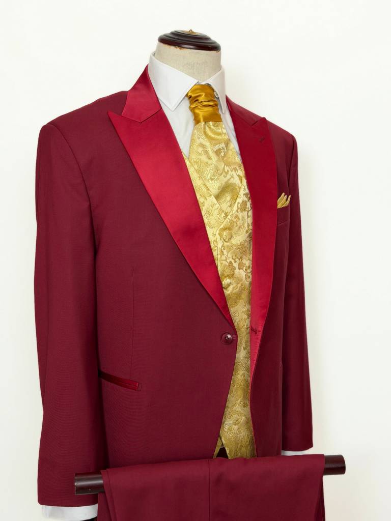 Costume Long Bordeaux Homme