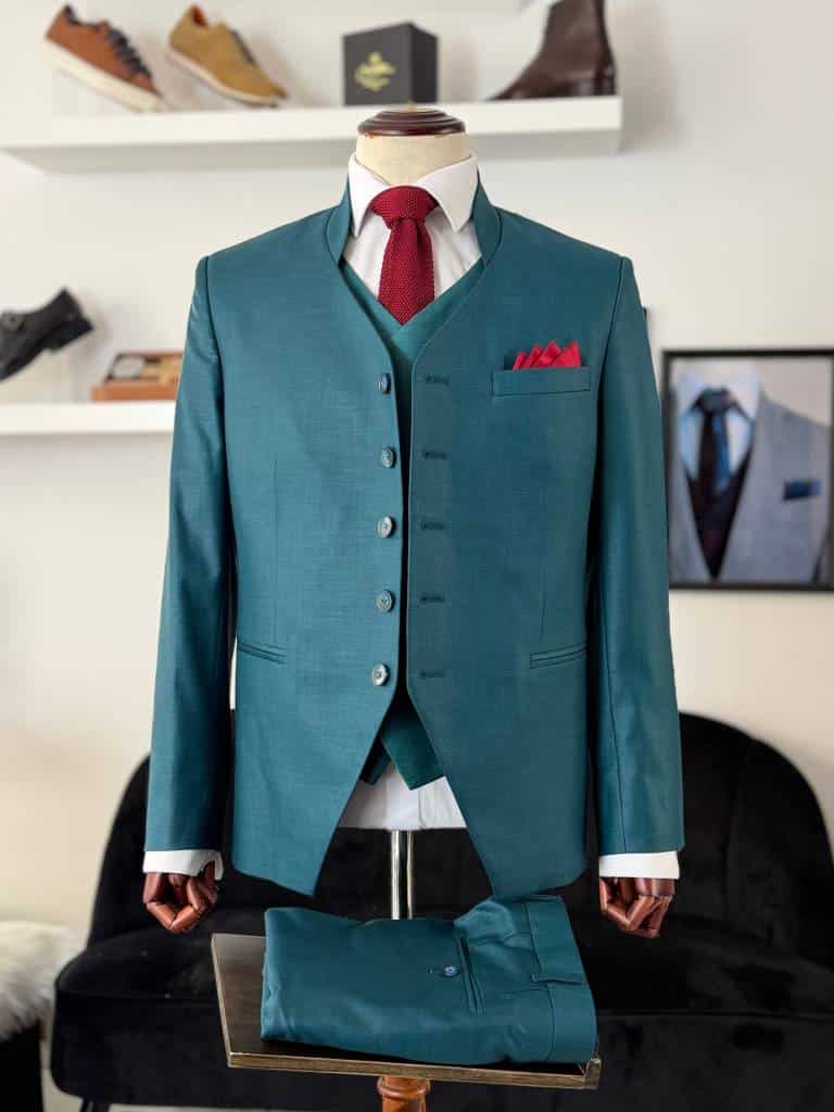 Costume vert émeraude homme sur mesure